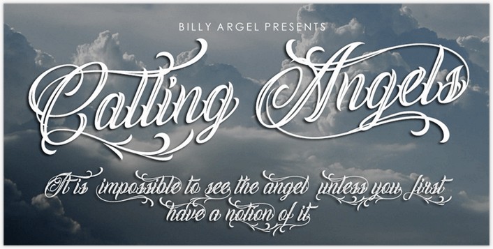 Calling Angels Font - by Billy Argel 