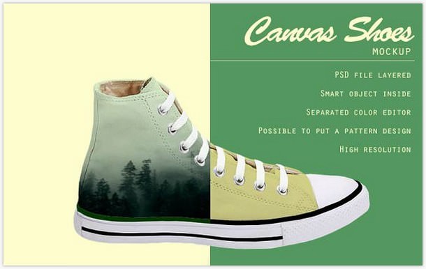 Canvas Shoes Mockup