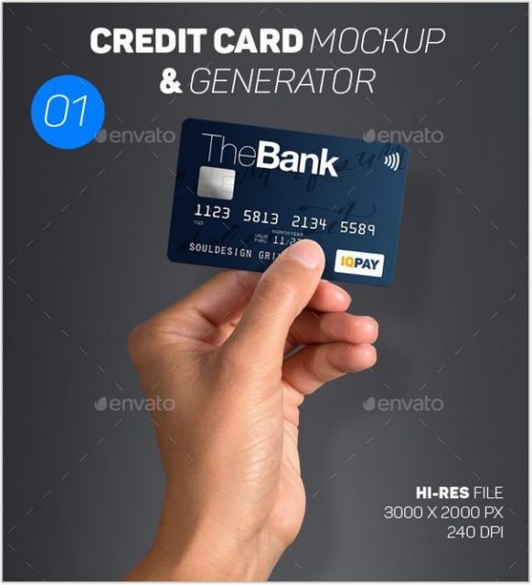 42+ Best Credit Card Mockups PSD Templates Free and Premium - Templatefor