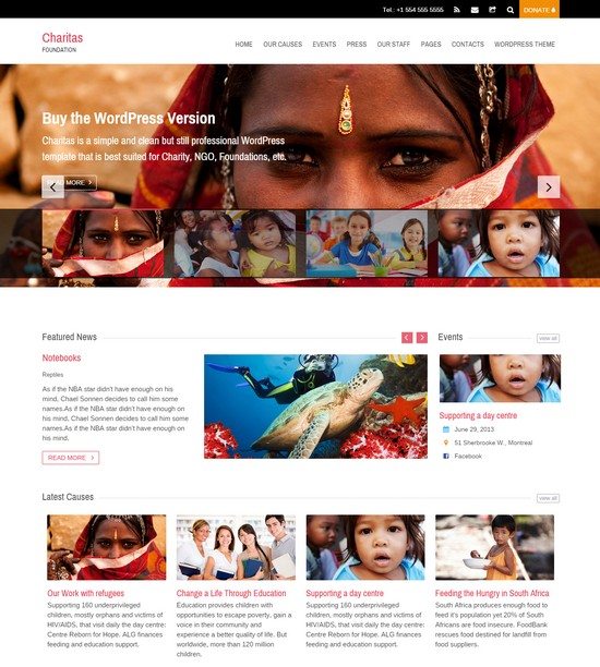 Charitas Foundation HTML Template