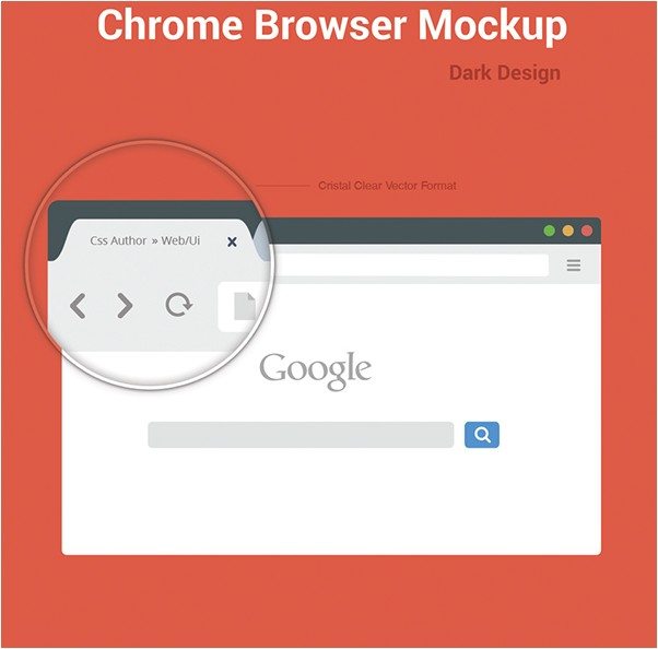 Chrome Browser Mockup Design Template