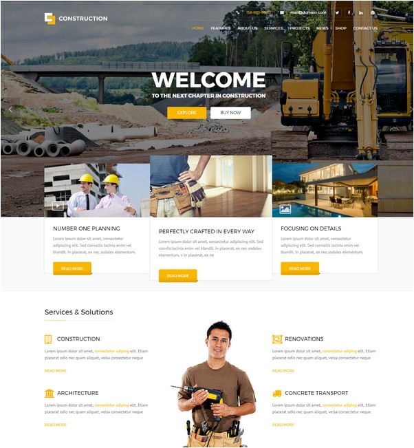 Construction - Business HTML5 Template