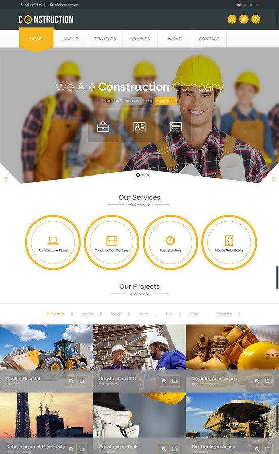 Construction - Industrial HTML5 Template