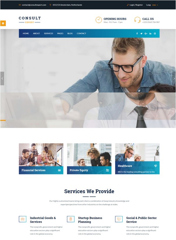 Consult Expert - Business Consulting , Finance & Professional Services HTML Template