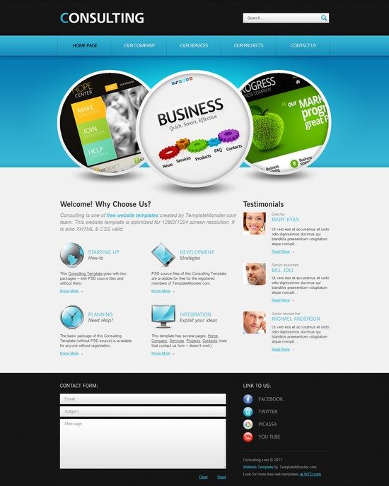 Consulting – Free Consulting Website Template