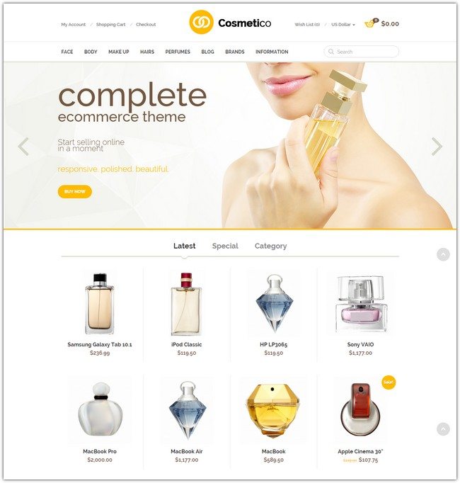 Cosmetico - Responsive OpenCart Template