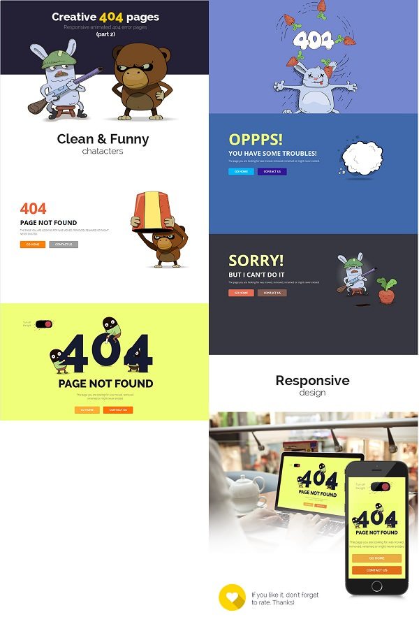 Creative 404 Pages 