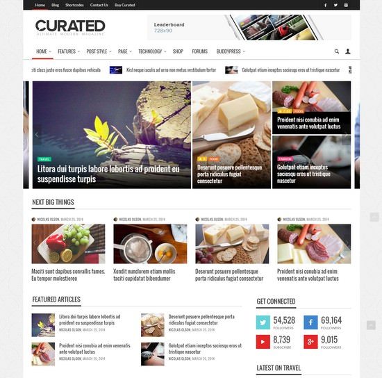 Curated | Ultimate Modern Magazine Theme