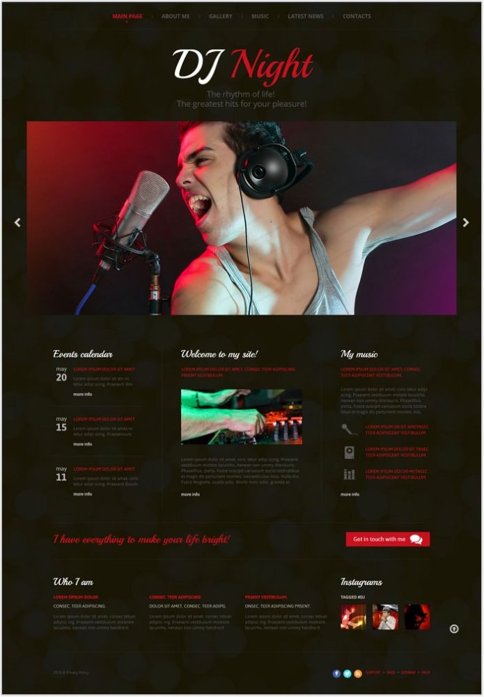20+ Best DJ HTML5 Website Templates & Themes 2019 Templatefor