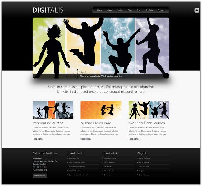 Digitalis – Business and Portfolio HTML Template
