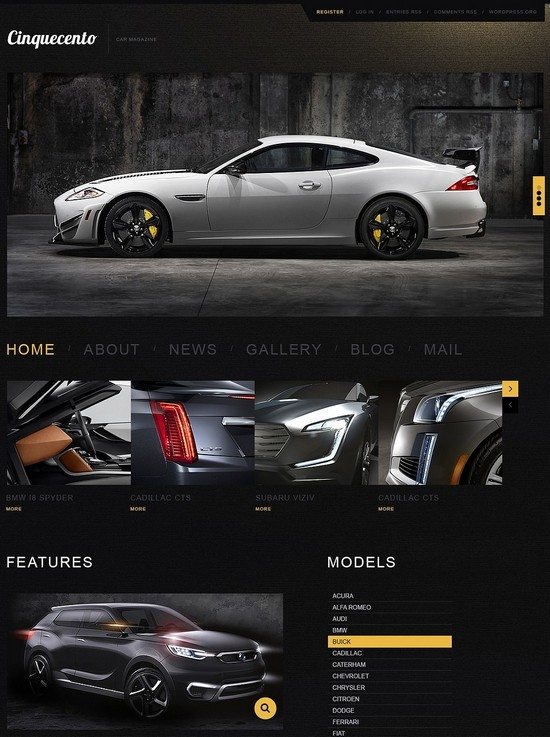 Elegant Car WordPress Theme
