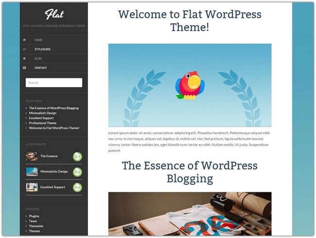Flat WordPress Theme