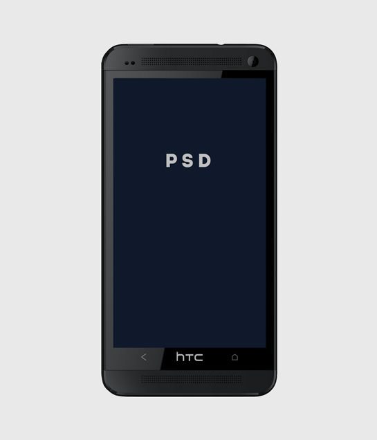 Free HTC One PSD Mock-Up Template