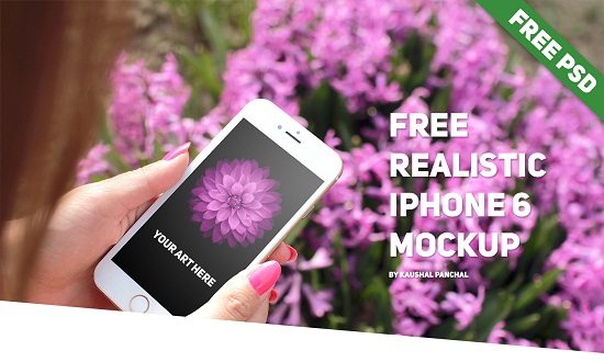Free Realistic iPhone 6 Mockup