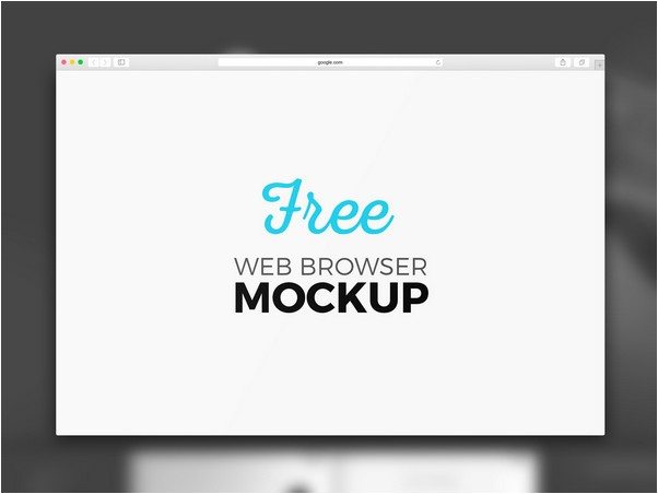 Free Web Browser Mockup Set