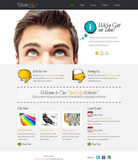 Free Website Template for a Business Website