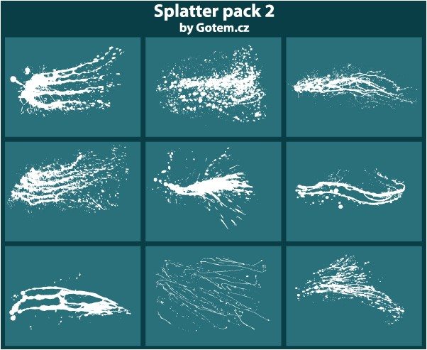 Grunge Splatter Free Illustrator Vector Pack