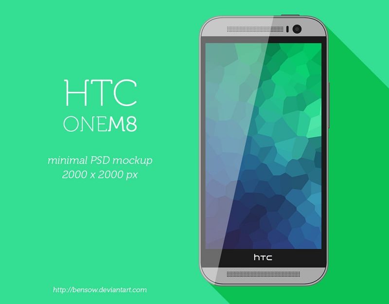 HTC One M8 Minimal PSD