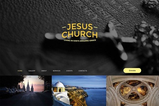 Jesus Church One Page Theme