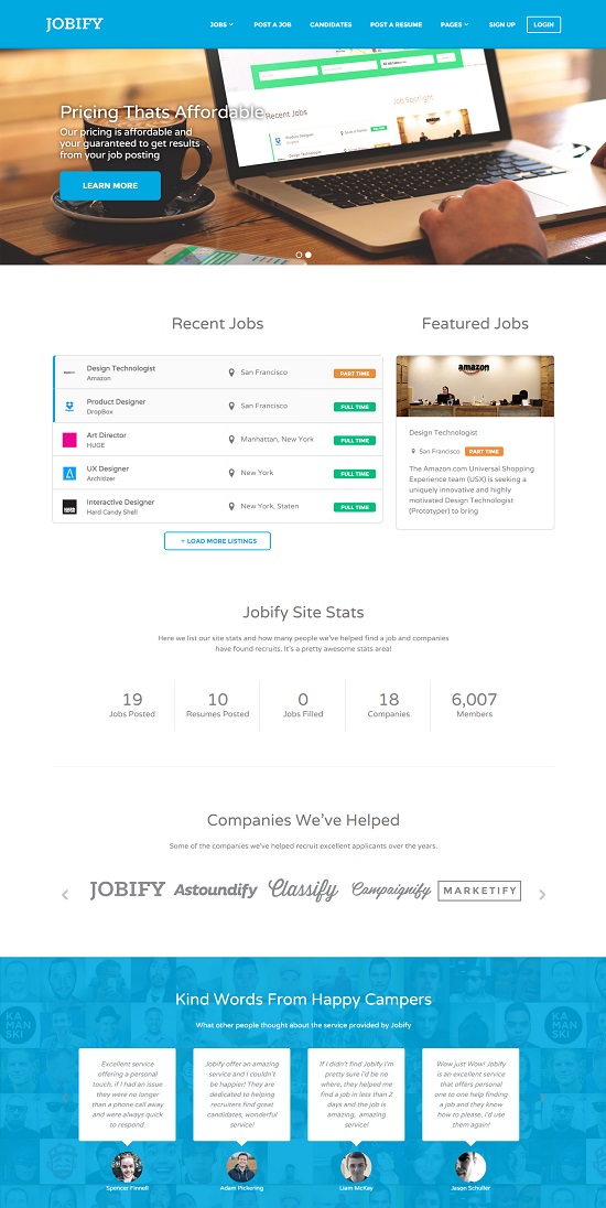 Jobify - WordPress Job Board Theme