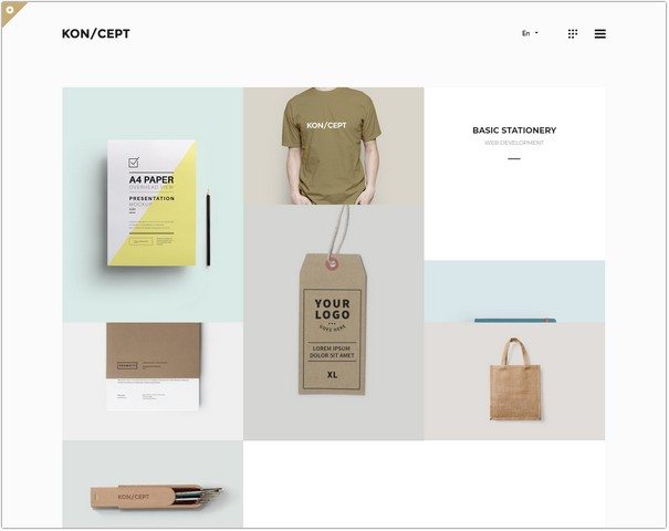 KON/CEPT - A Portfolio Theme for Creative People