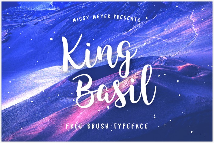 King Basil - Free Brush Font