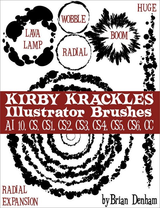 Kirby Krackles brush set