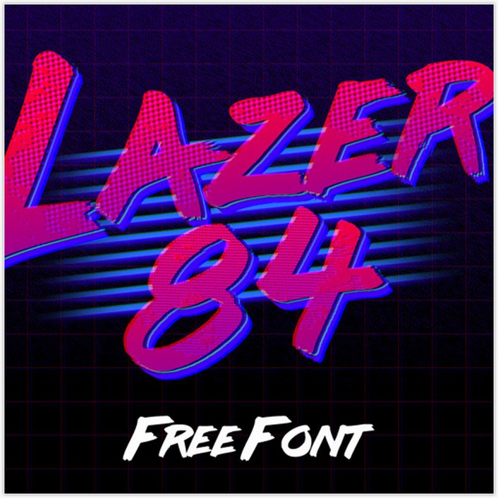 LAZER 84 - Free Font 