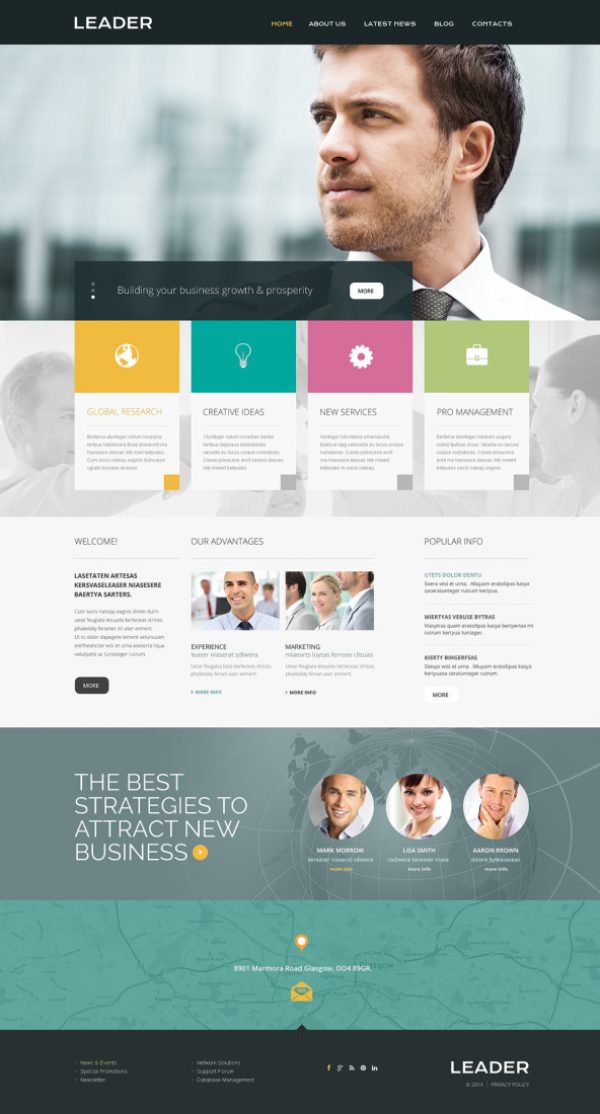 58+ Best Consulting Website Templates 2018 [Free & Premium] - Templatefor