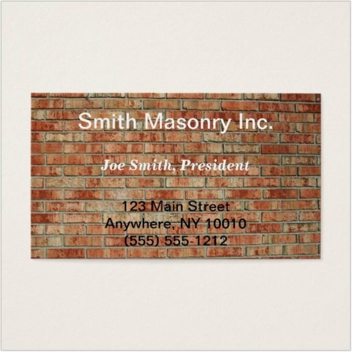Masonry Business Card