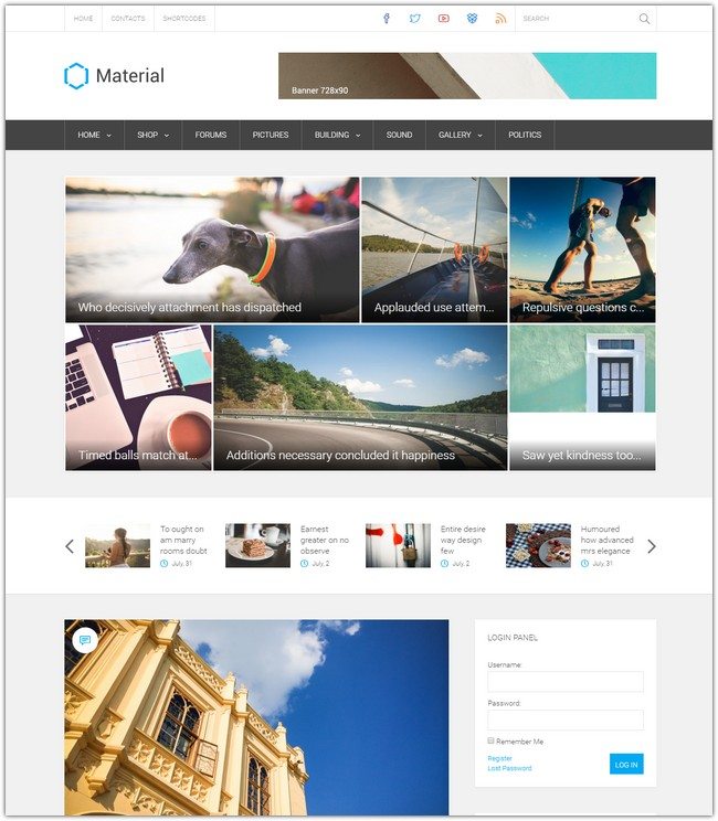 Material - Premium Magazine WordPress Theme