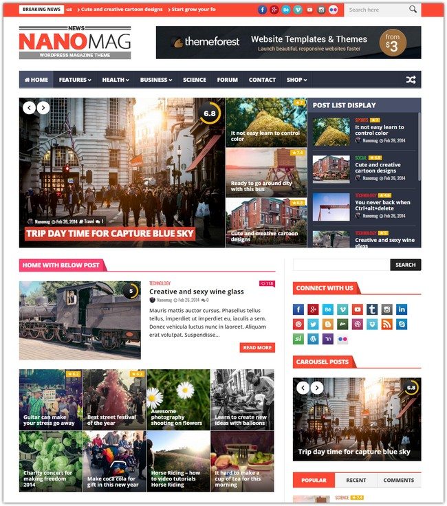 NanoMag - Responsive WordPress Magazine Theme