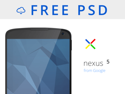 Nexus 5 Mockup PSD Download