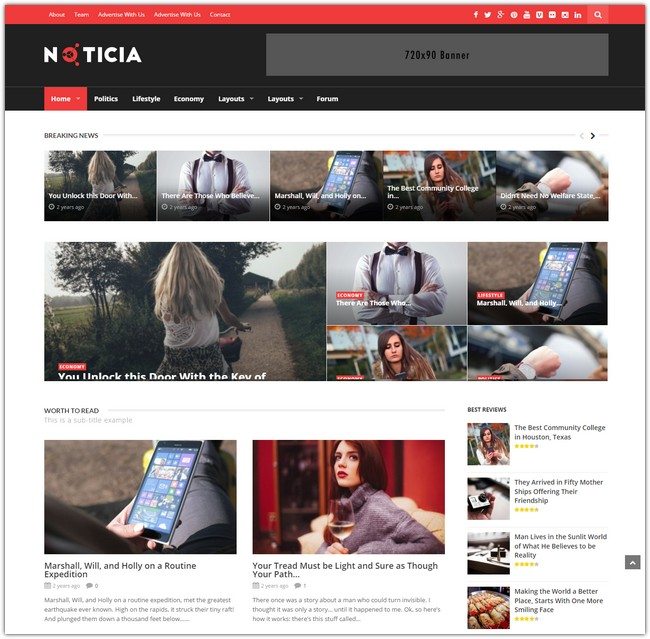 Noticia - Responsive WordPress Magazine Theme
