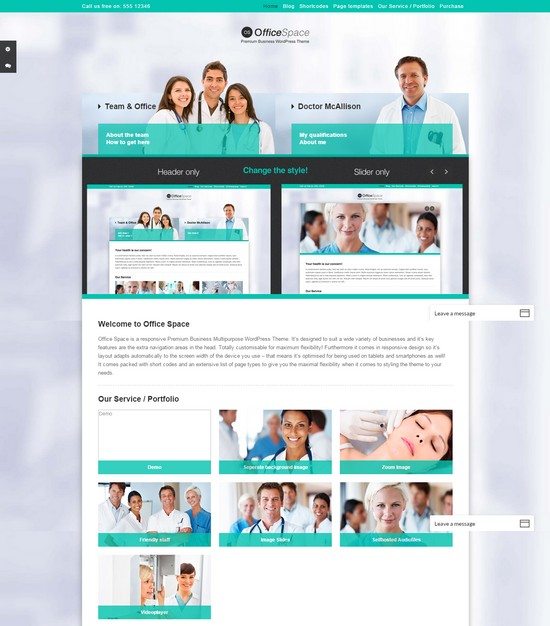 Office Space Responsive Business WordPress Theme