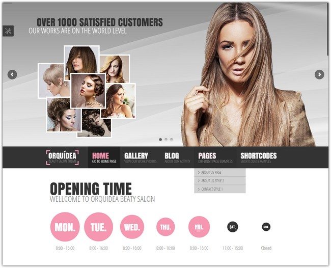 32+ Best Beauty Salon Website Templates 2018 - Templatefor