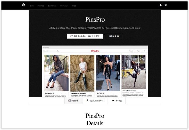 PinsPro - Pinterest Style WordPress Theme