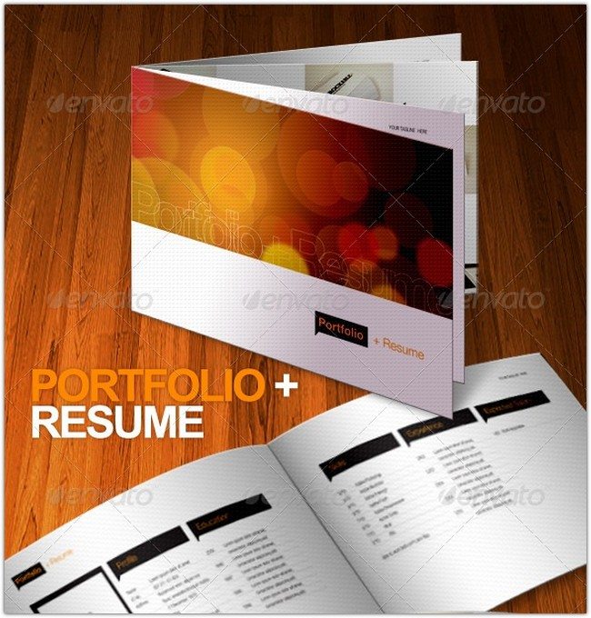 Portfolio + Resume Brochure 8 Pages