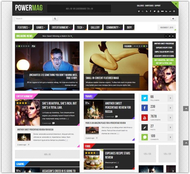 PowerMag The Most Muscular Magazine Reviews Theme