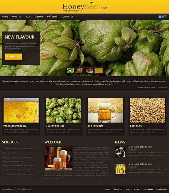 Premium Brewery WordPress Theme