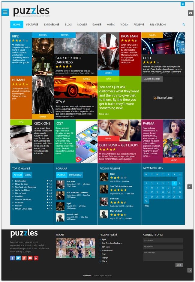 Puzzles WordPress Magazine Review with WooC