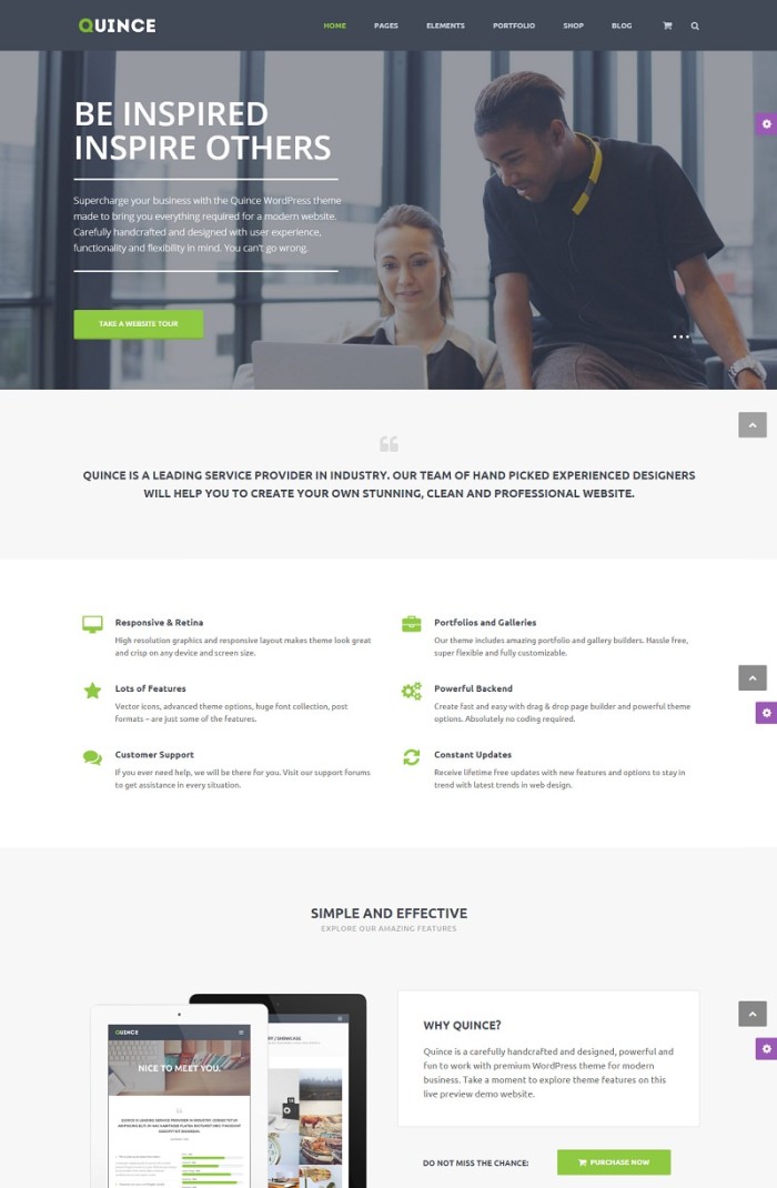 Quince – Modern Business Theme