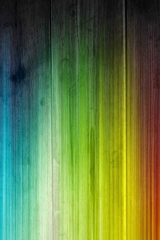 Rainbow Stained Wood