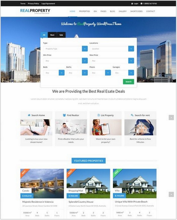 Real Property – Responsive Real Estate WP Theme