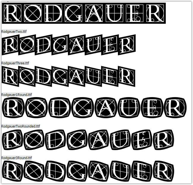Rodgauer Font