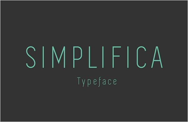 SIMPLIFICA Typeface