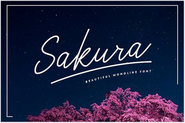 Sakura Font Set