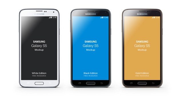Samsung Galaxy S5 Psd Mockup