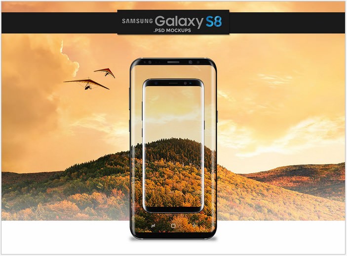 Samsung Galaxy S8 PSD Mockup