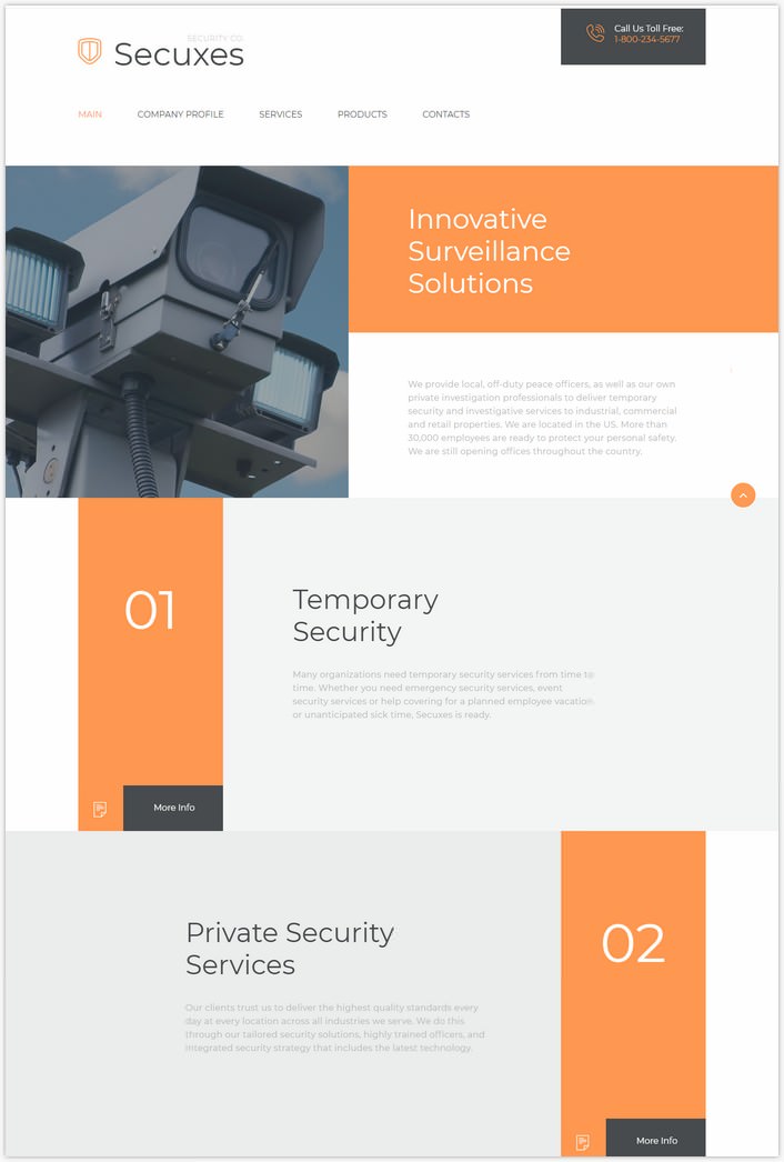 Secuxes Website Template